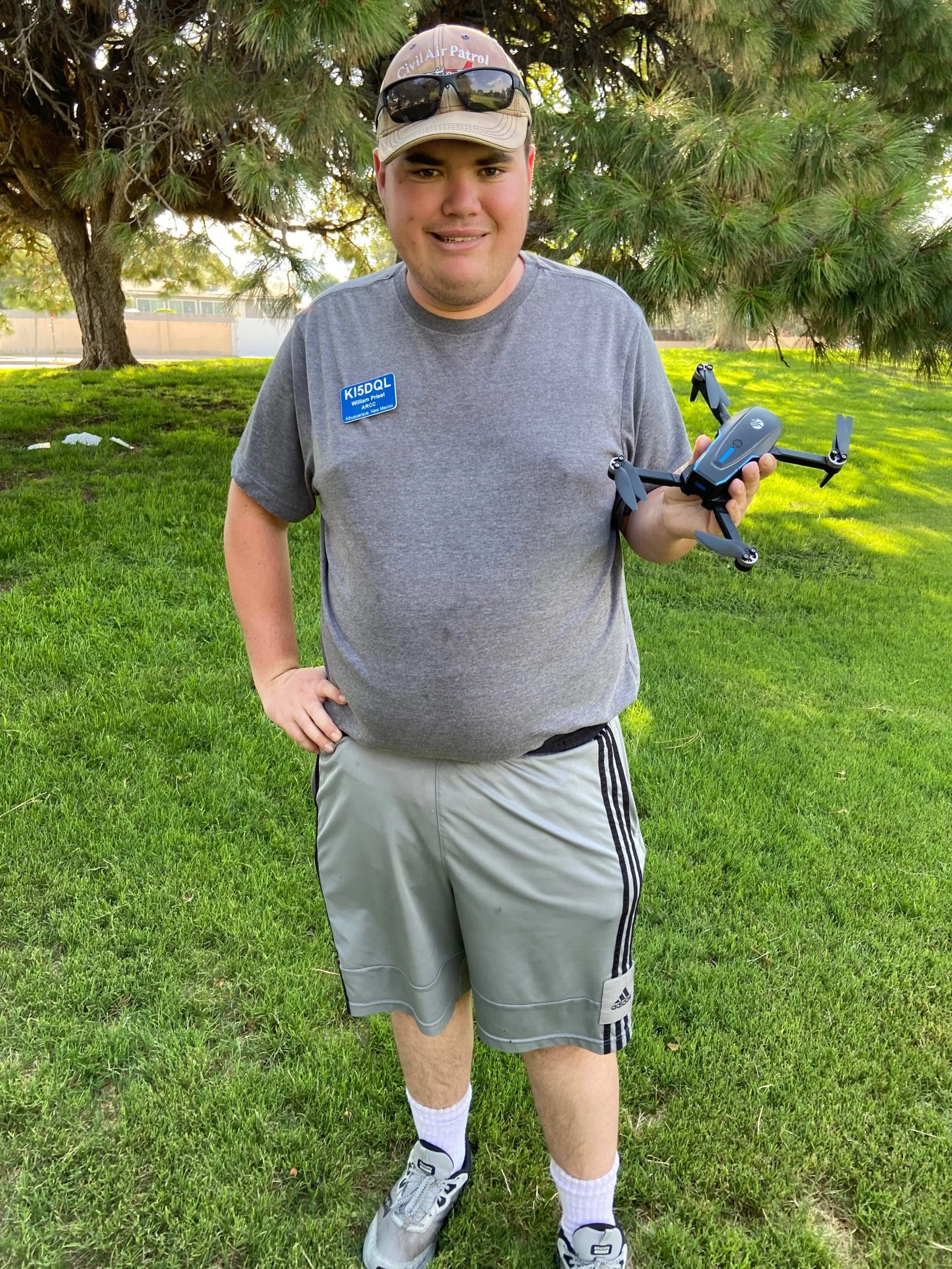 William Priest KI5DQL brought his other form of radio equipment.