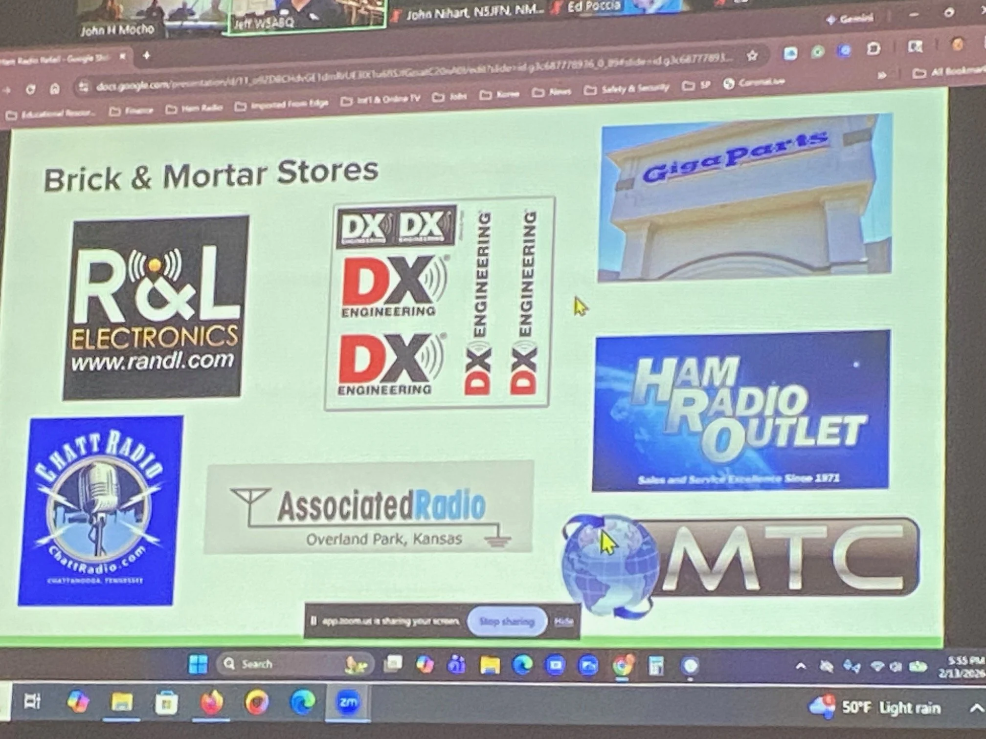 Current brick &amp; mortar ham radio companies.