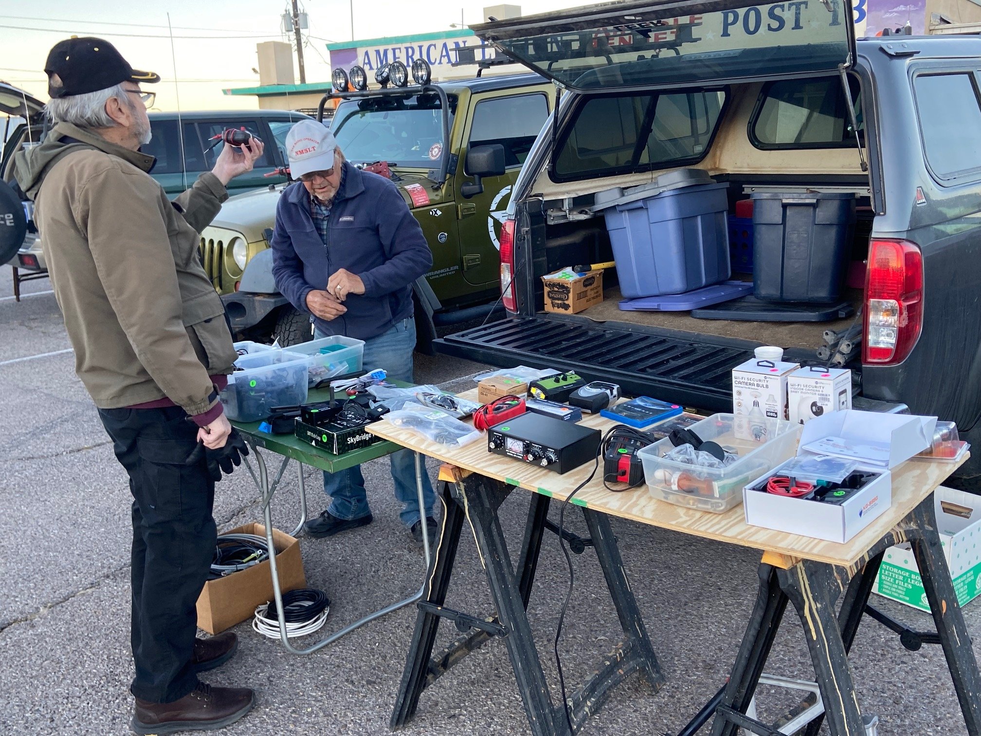 John NM5LT selling his wares.