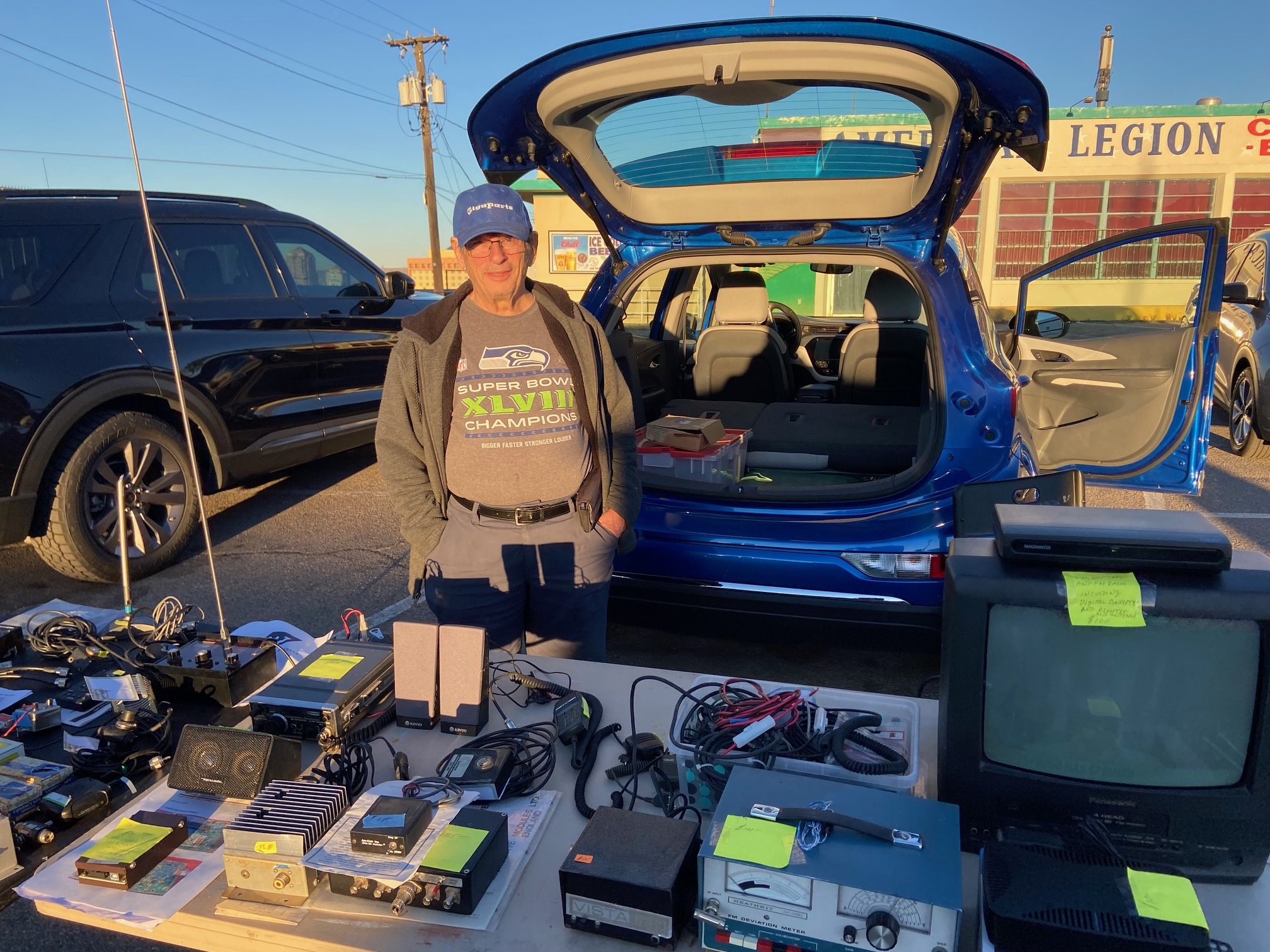 Jerry K6LIE with some fine bargains.