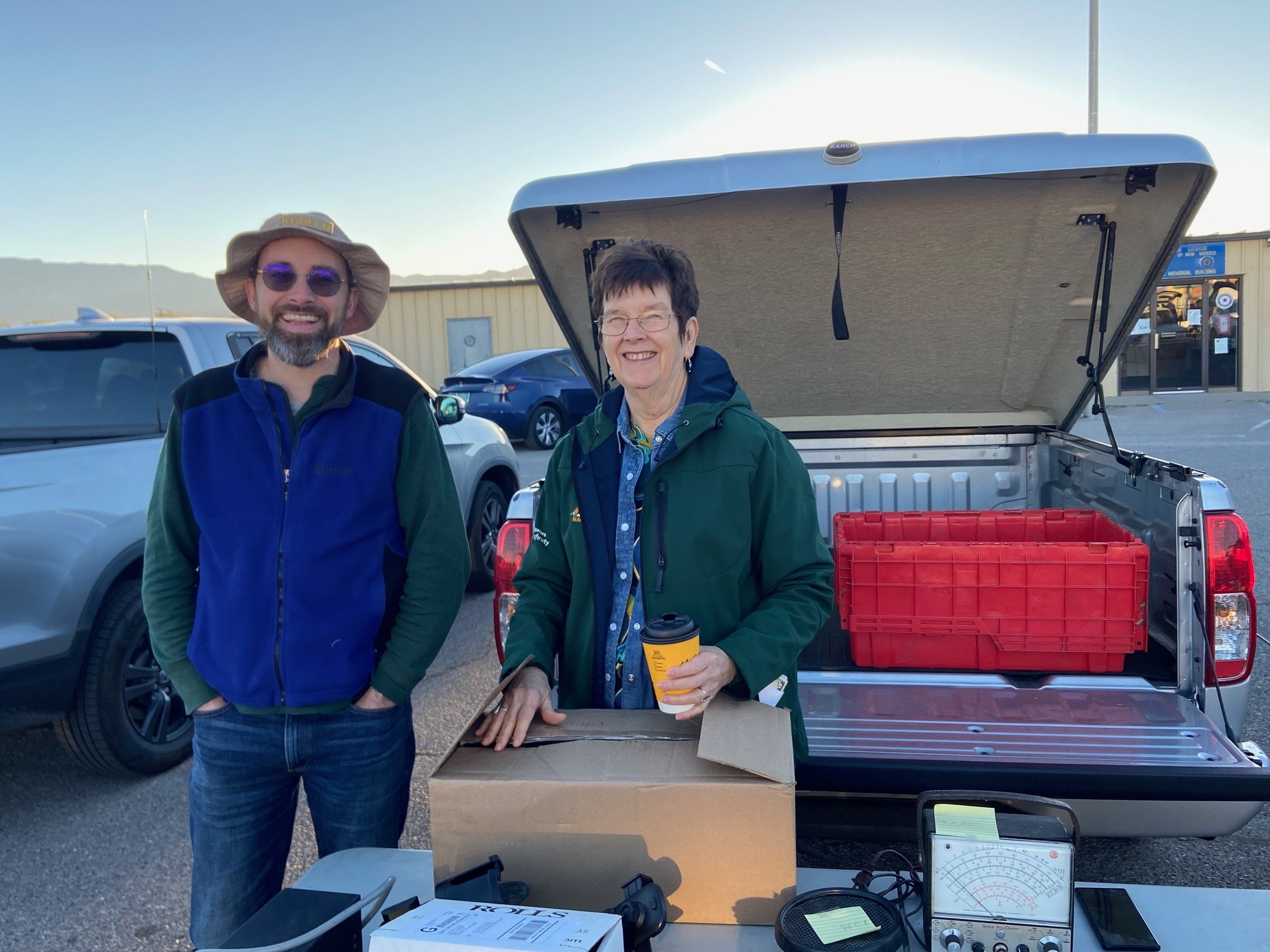Our "burrito lady" selling delicious breakfast burritos.