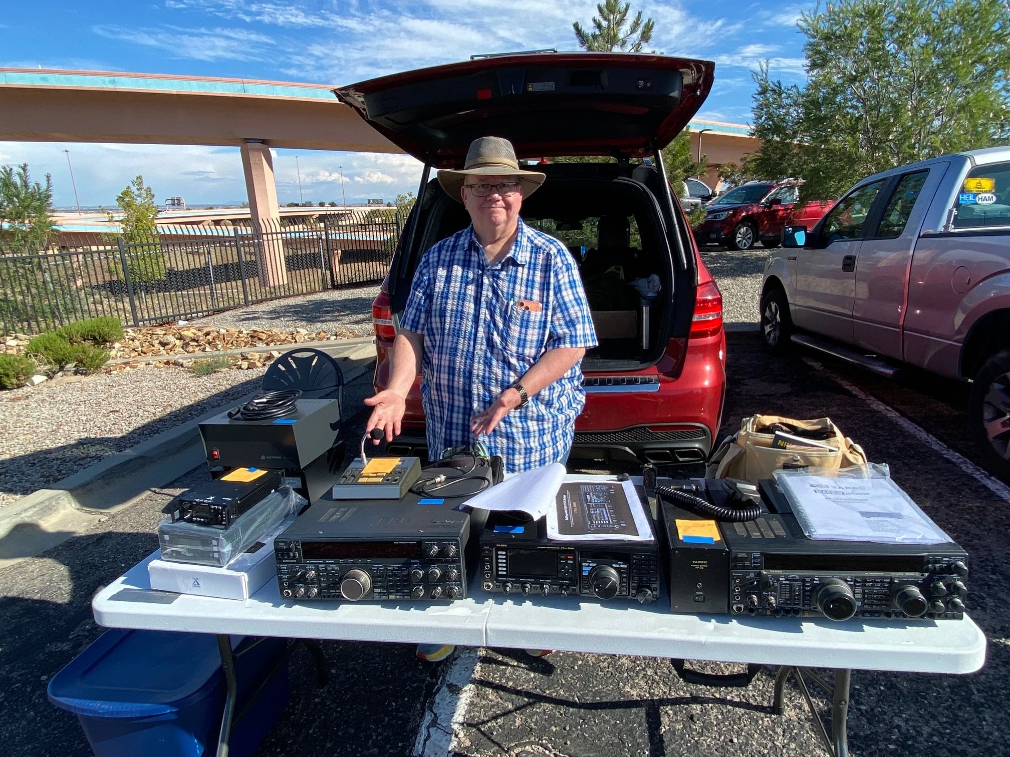Andy with Radios.JPG