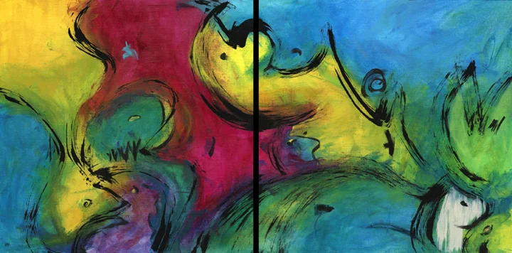 You're Tearing Us Apart (diptych)