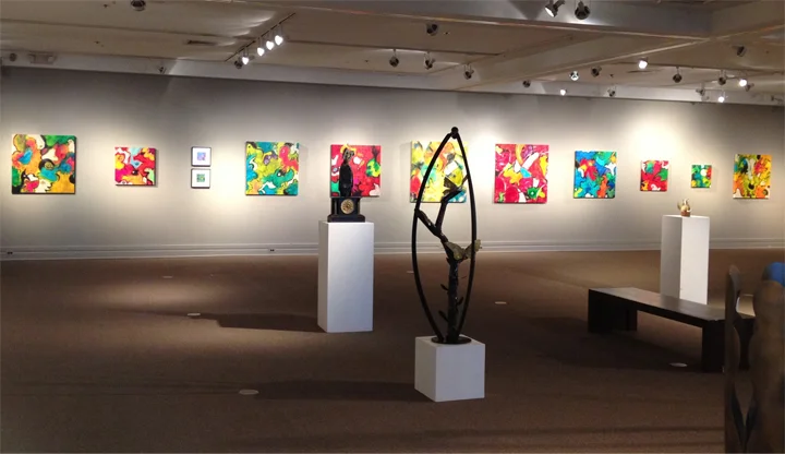 Durham Art Guild - 2012 exhibition - Warren Hicks, Kelly Cross, Renee Leverty and Linwood Hart.