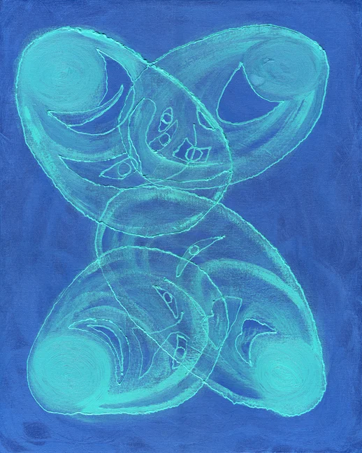 " Thinking of You " acrylic on canvas, 20x16 in.