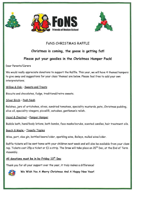 Class Notices Neston Primary School