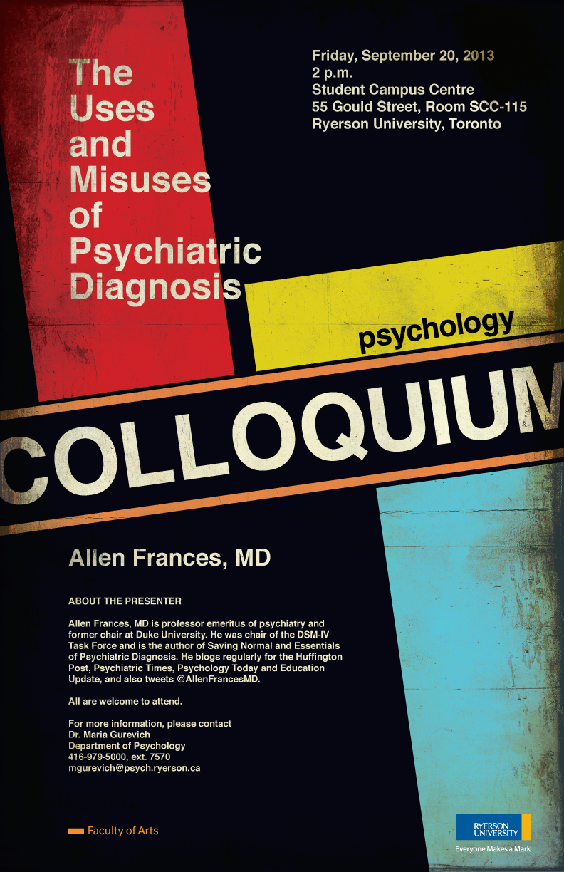 Ryerson Faculty of Art Psychology Colloquium