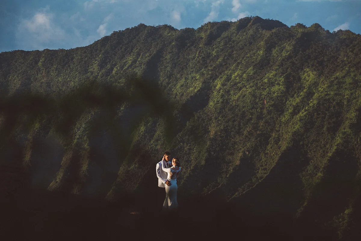 Katie & Kawika, Koke’e wedding
