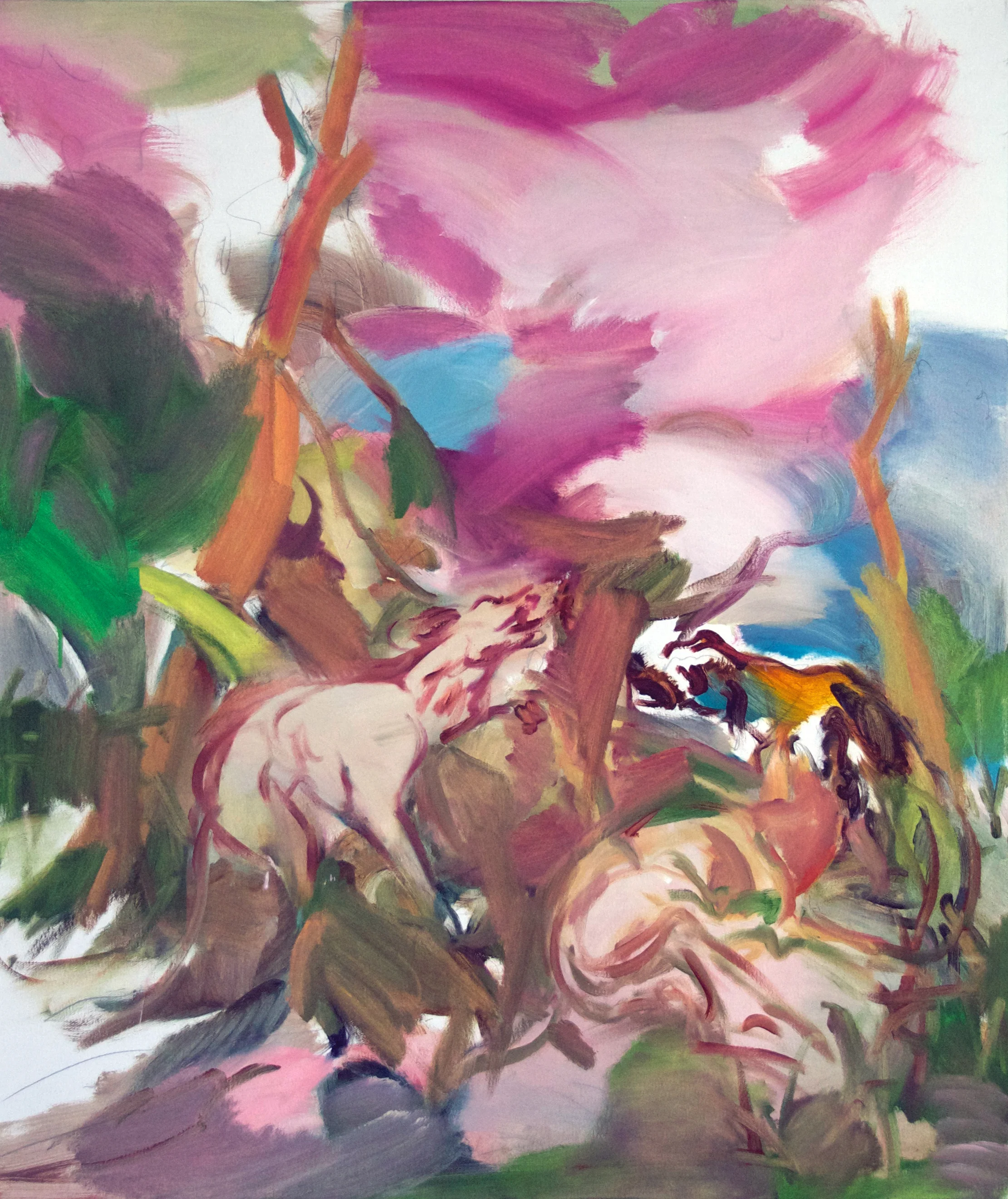13) “Under the Table,” 2015 oil on canvas 42” x 36” $7,500