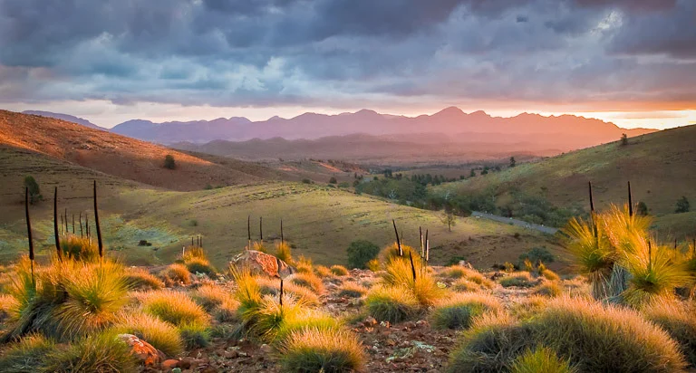 "Dusk at Wilpena Pound" by Robert Dettman