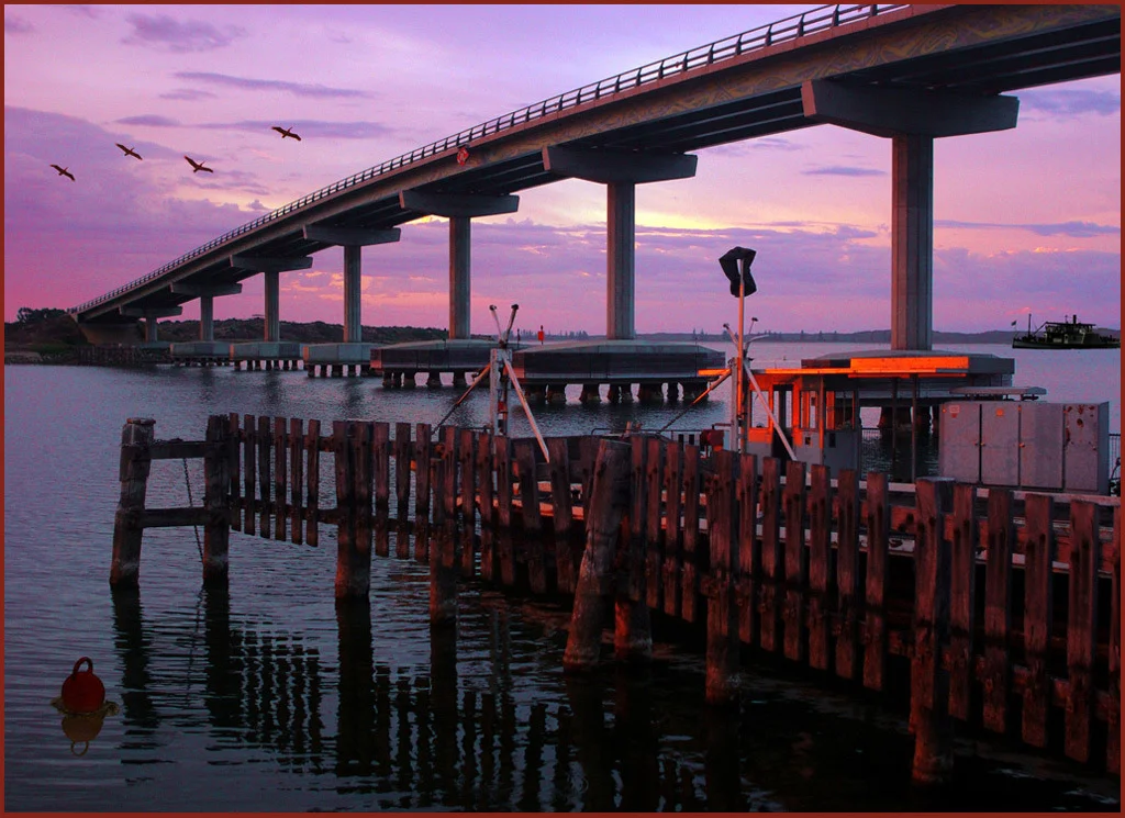 "Goolwa Bridge at Dawn"