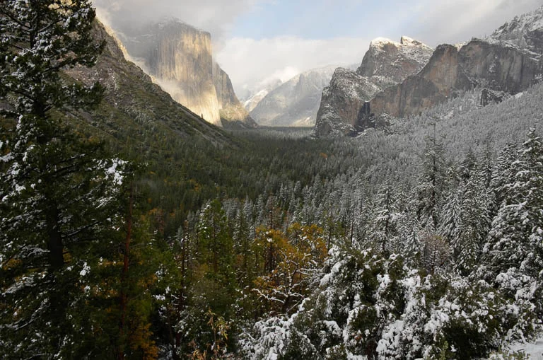 Half Dome Under Snow