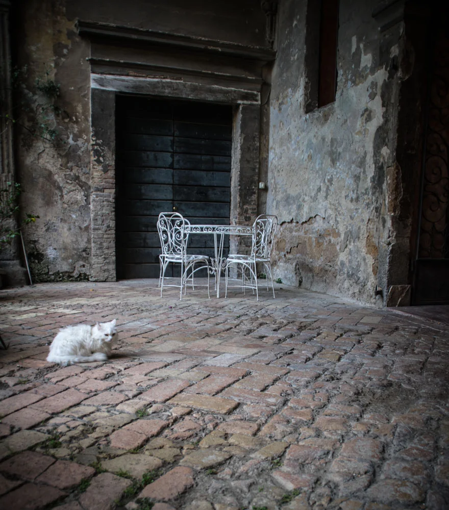 Car in Courtyard