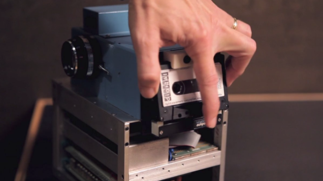 A cassette tape stored 30 images