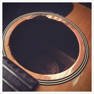 Acoustic guitar top repair