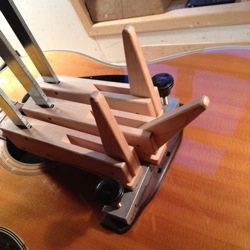 glue acoustic guitar bridge