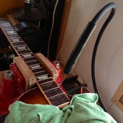 steaming off gibson neck