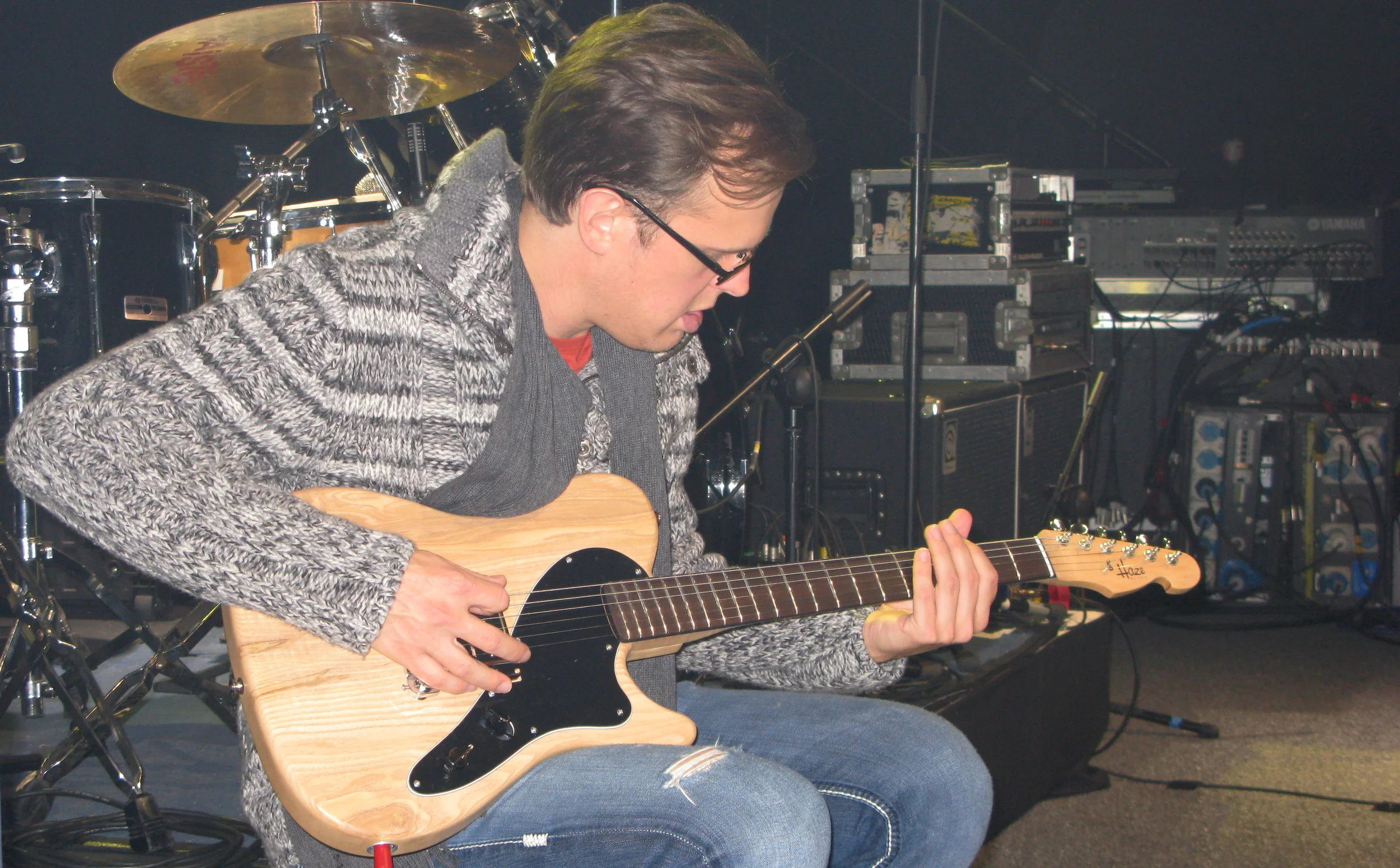 Joe Bonamassa and his Haze Blue Collar