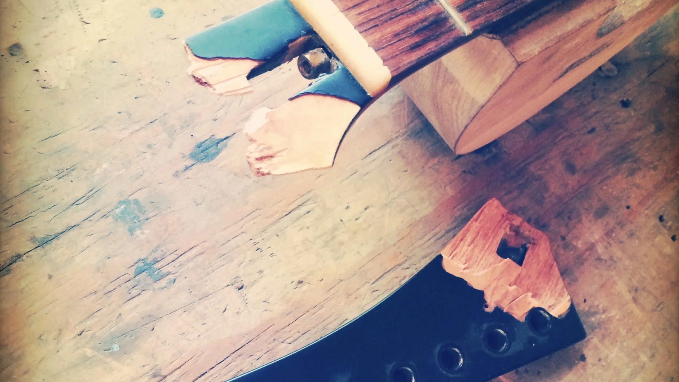 Repairing a Nasty Headstock Break