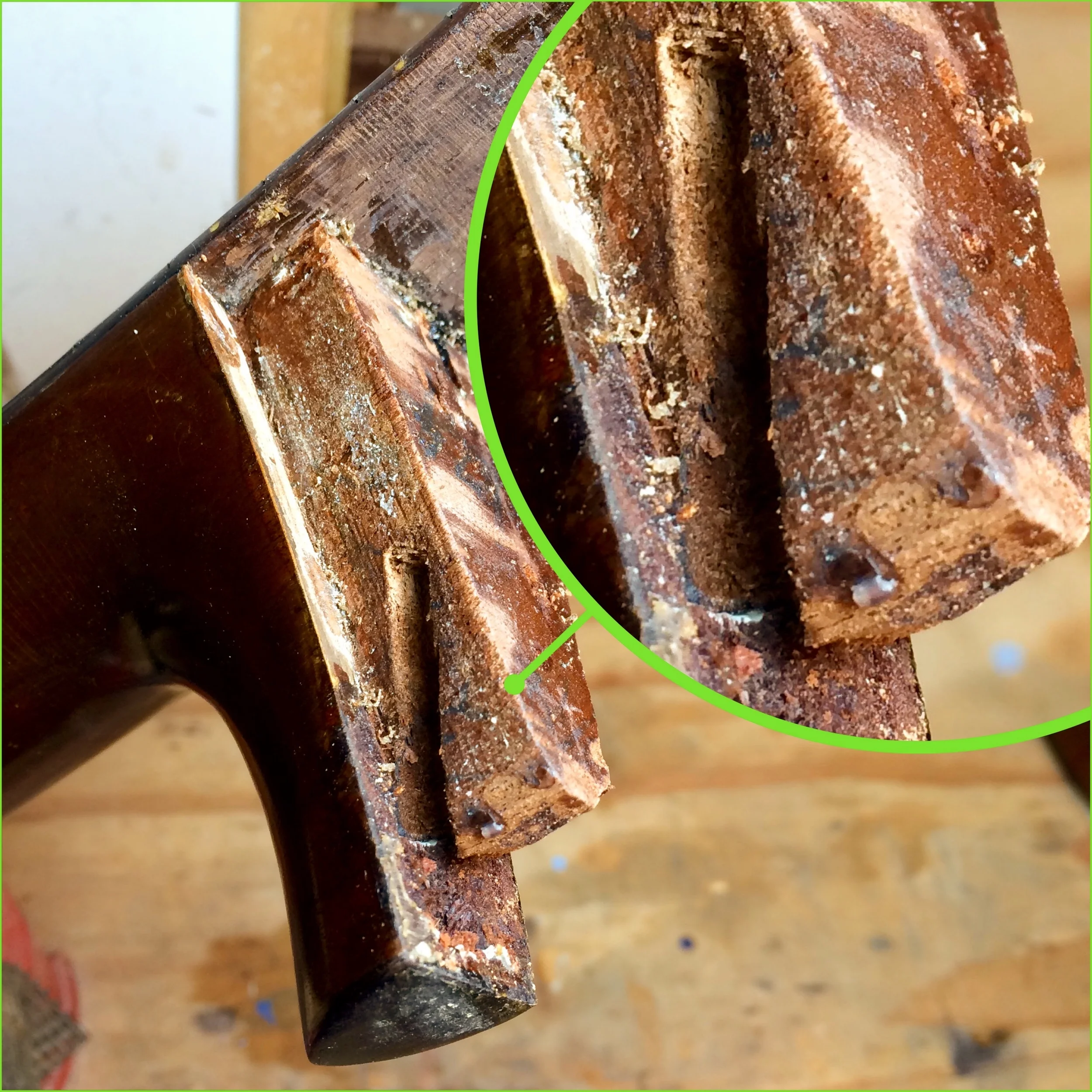 Martin Guitar Surprise Dovetail Repair — Haze Guitars