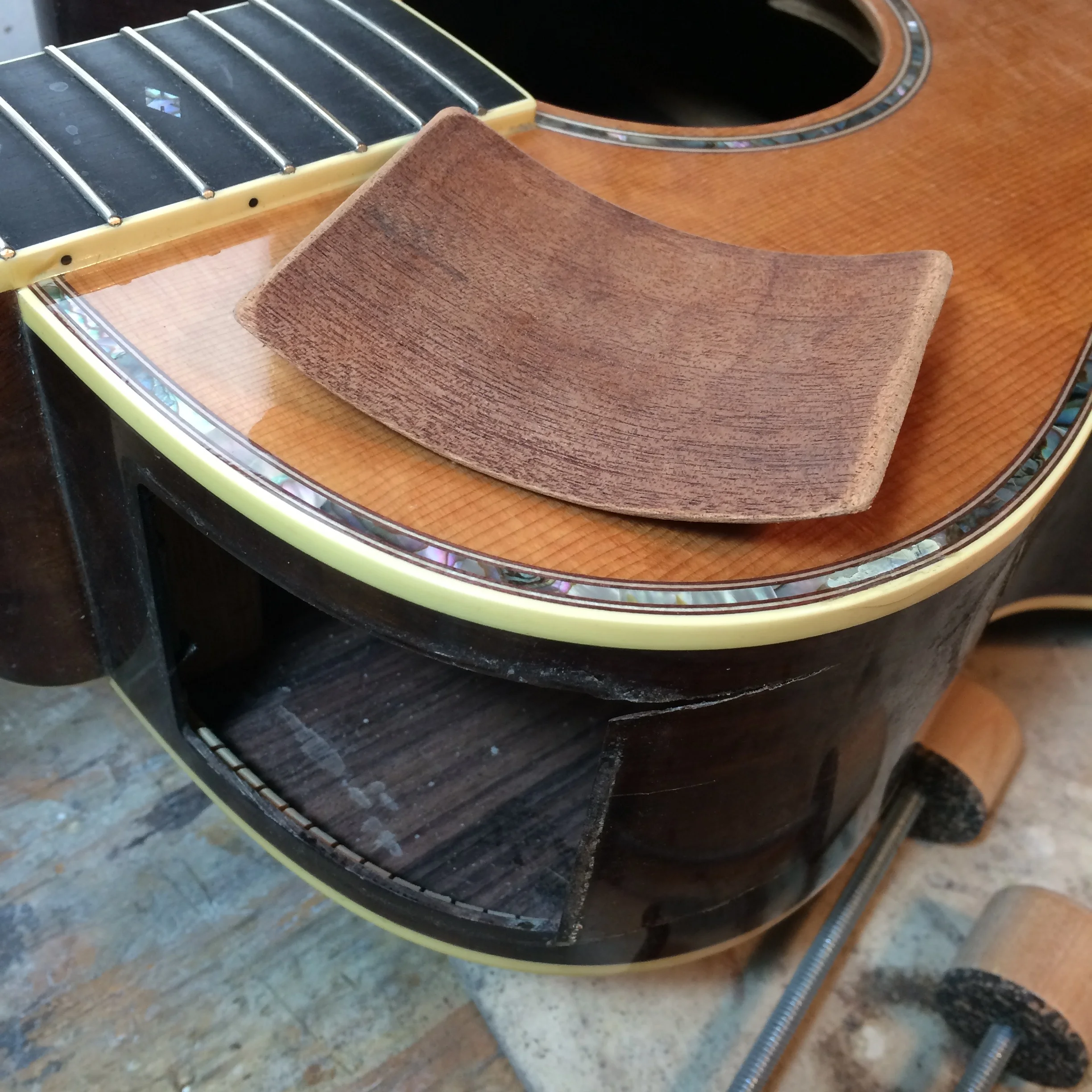 Nasty Acoustic Guitar Side Cracks — Haze Guitars