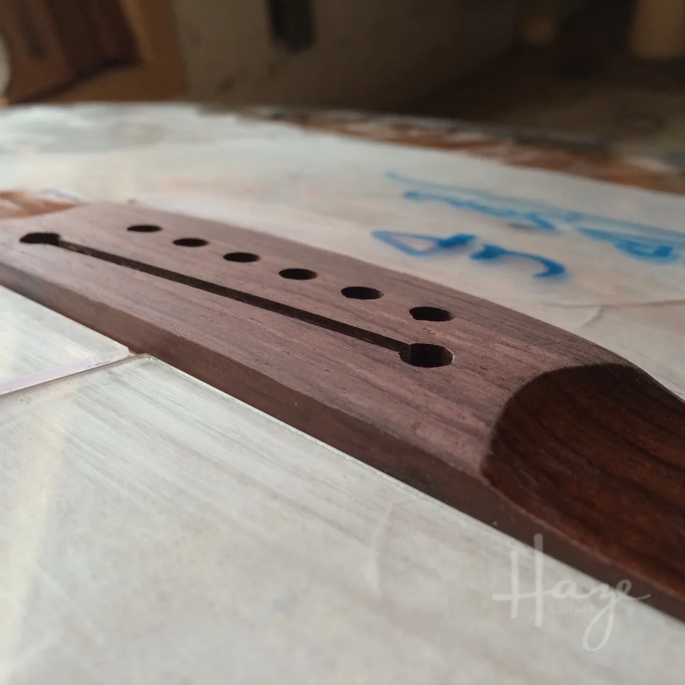 Shaving an Acoustic Guitar Bridge — Haze Guitars