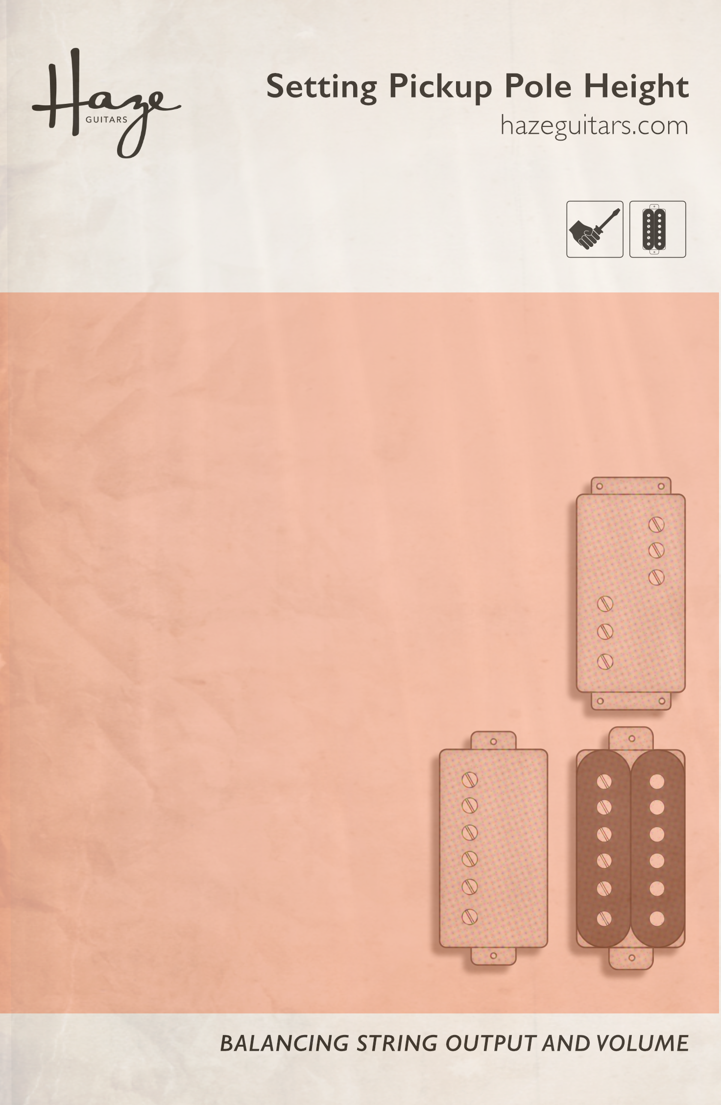 How to set pickup polepiece height — Haze Guitars