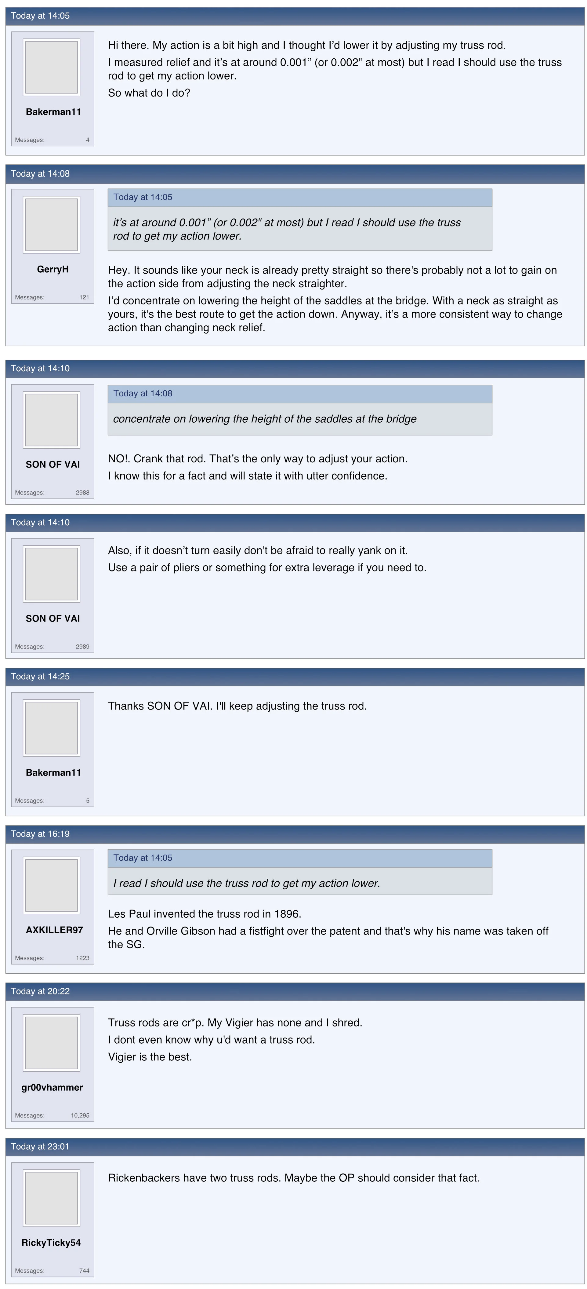 The problem with guitar forums #2