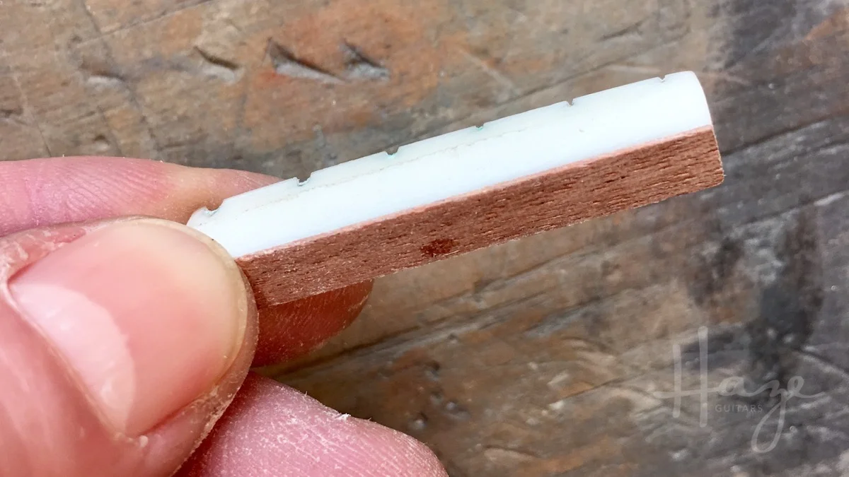 Shimming a Low Guitar Nut with Hardwood — Haze Guitars