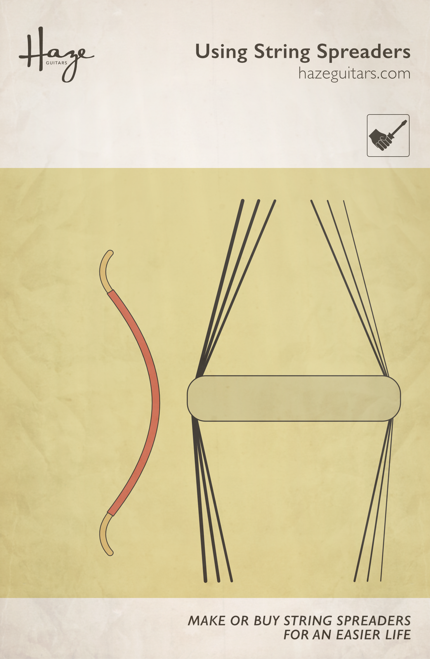 Guitar String Spreaders — Haze Guitars