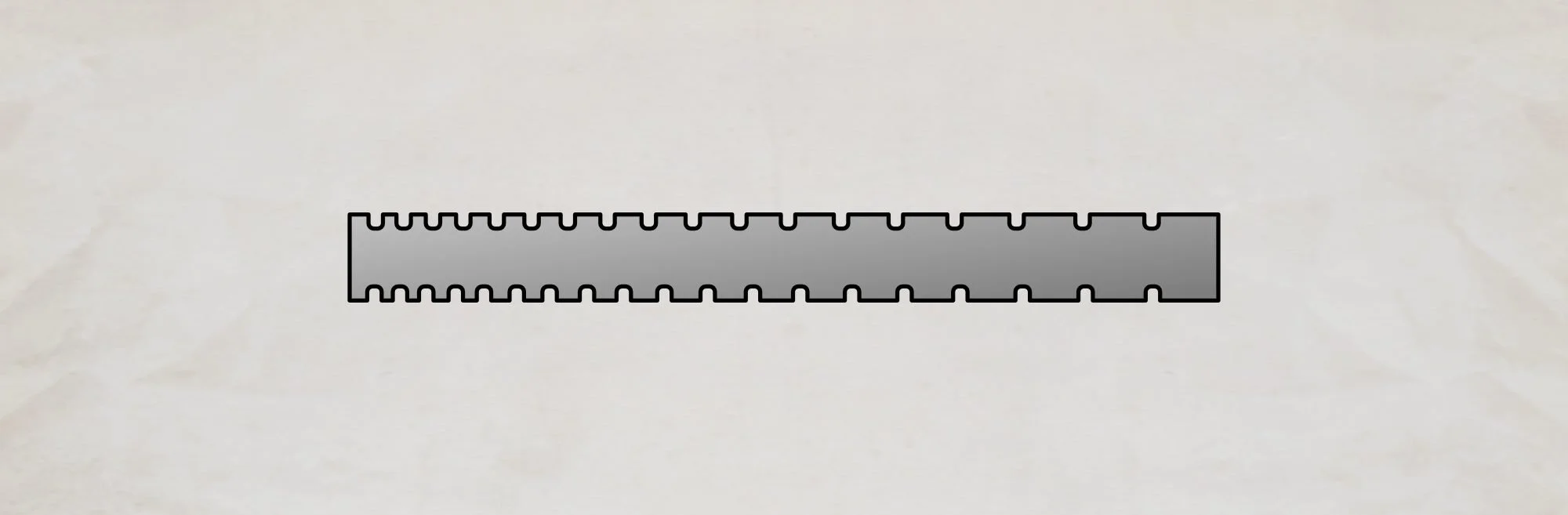 Notched or non-notched straight-edge