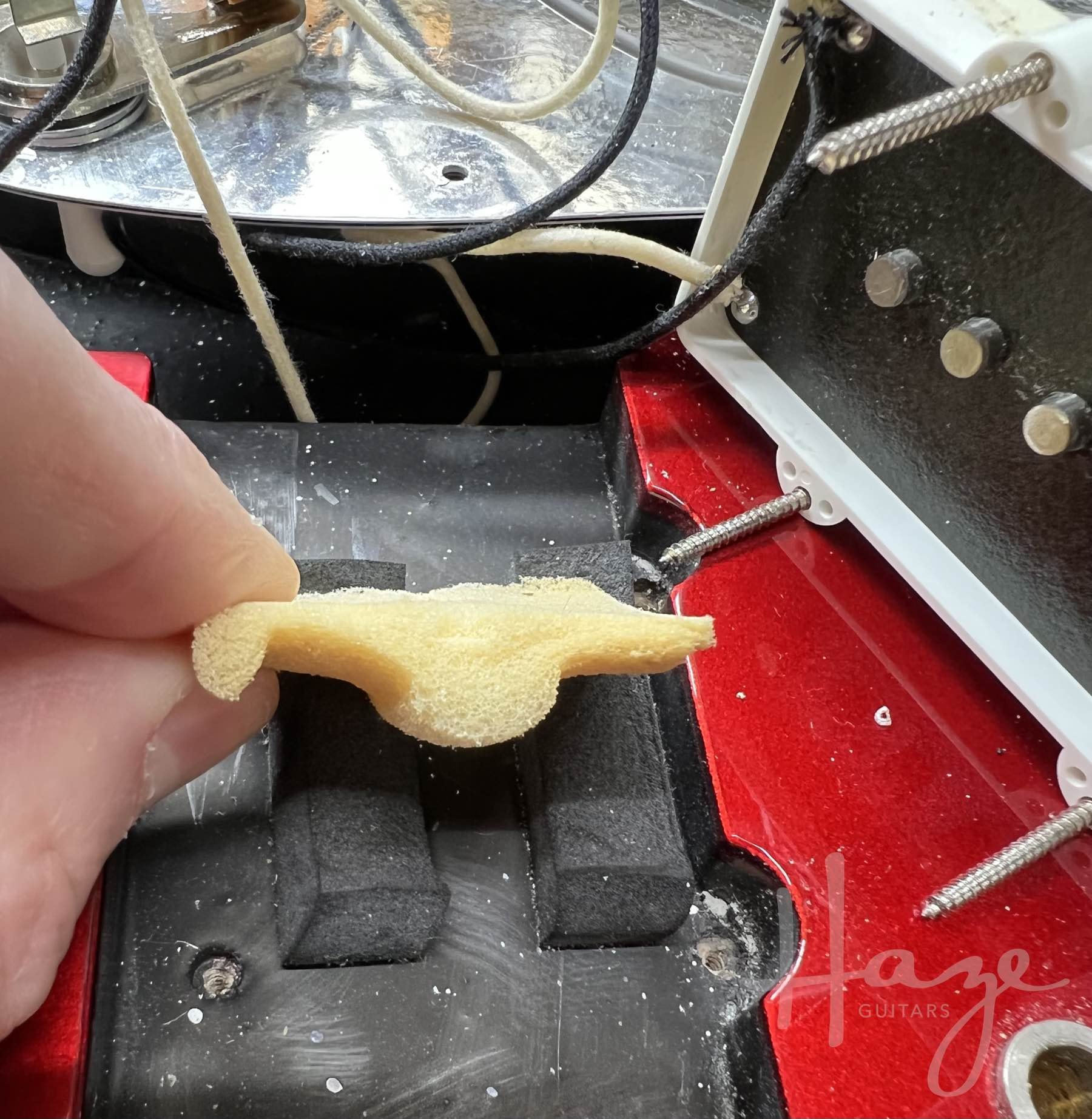 Flimsy foam deformed and squashed under pickup