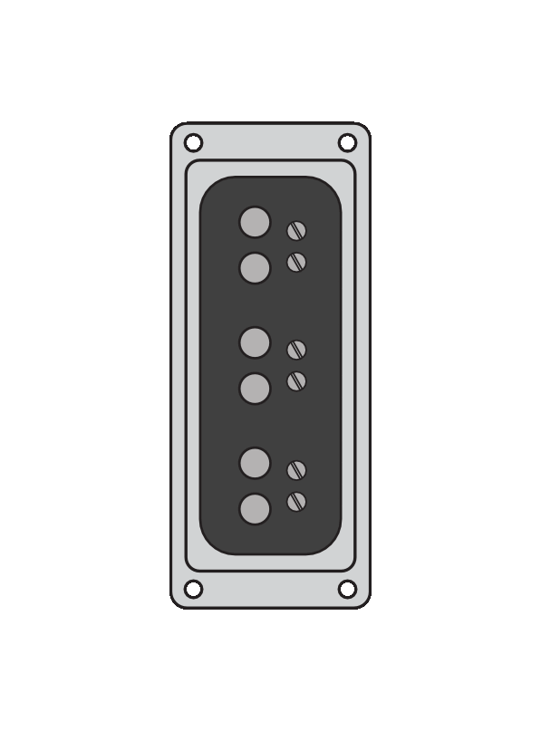 Sample of guitar component graphics for use in wiring diagrams