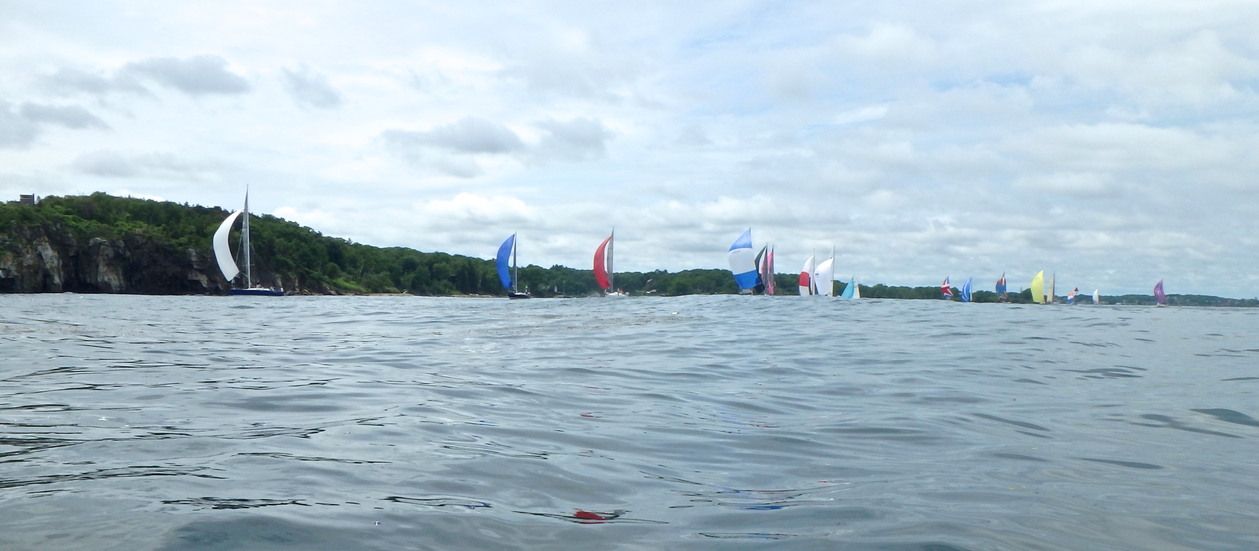 A regatta sails Whitehead Passage, photo: Joe Guglielmetti