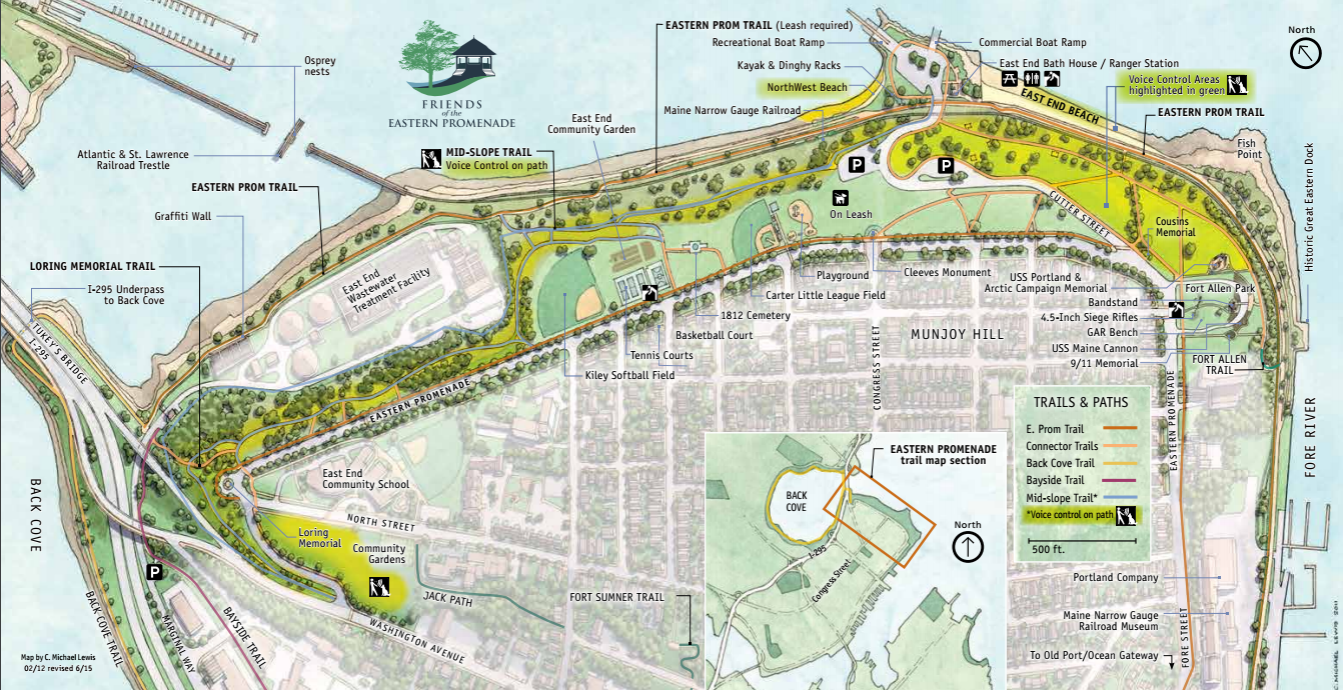 Click above to view a map of the East End Beach area