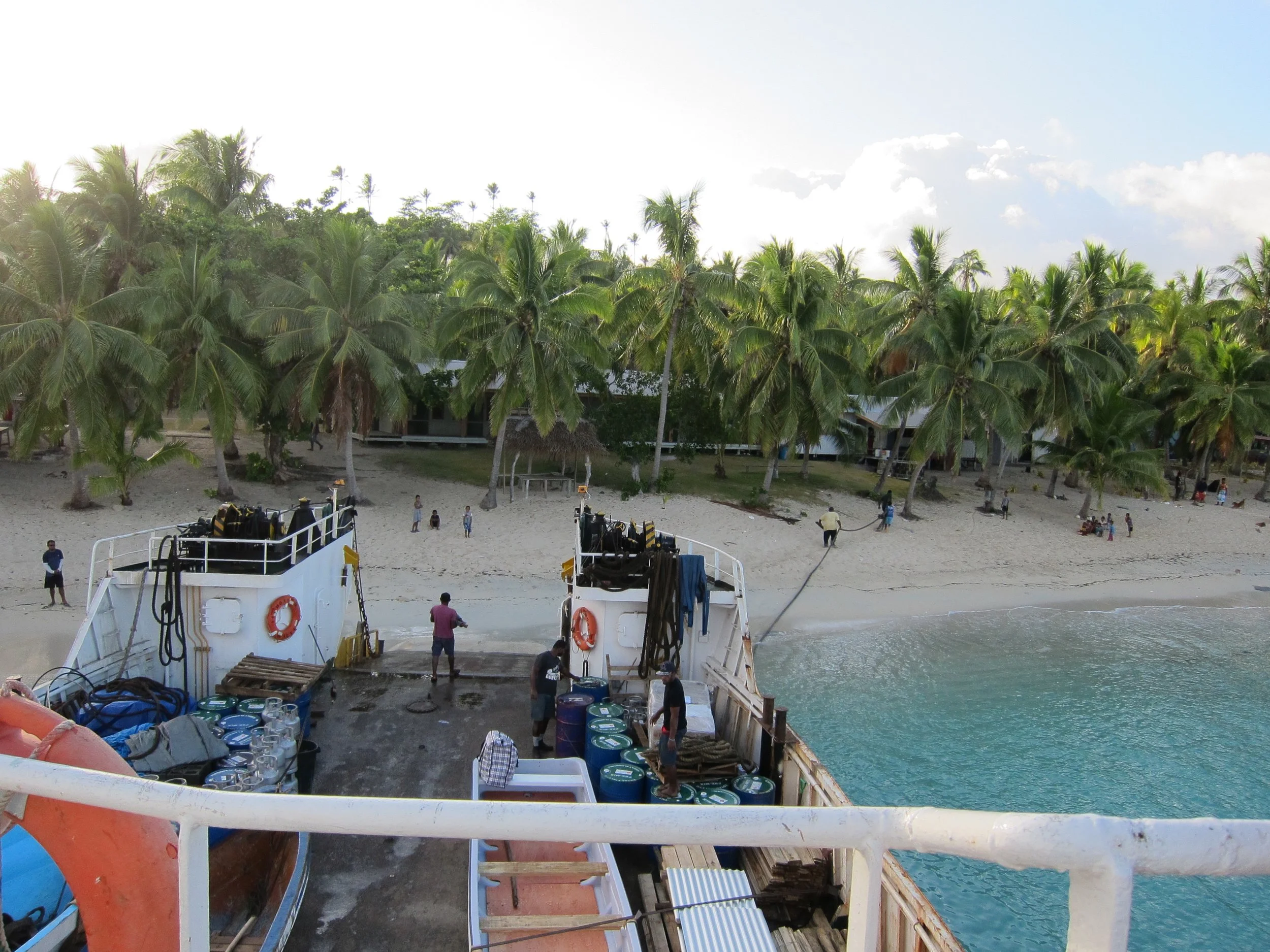3 The Ferry dropping people and supplies at Dravuni.jpg