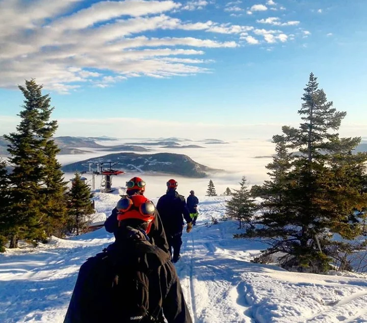 Ashley (aka Tall) has been making snow at Sunday River