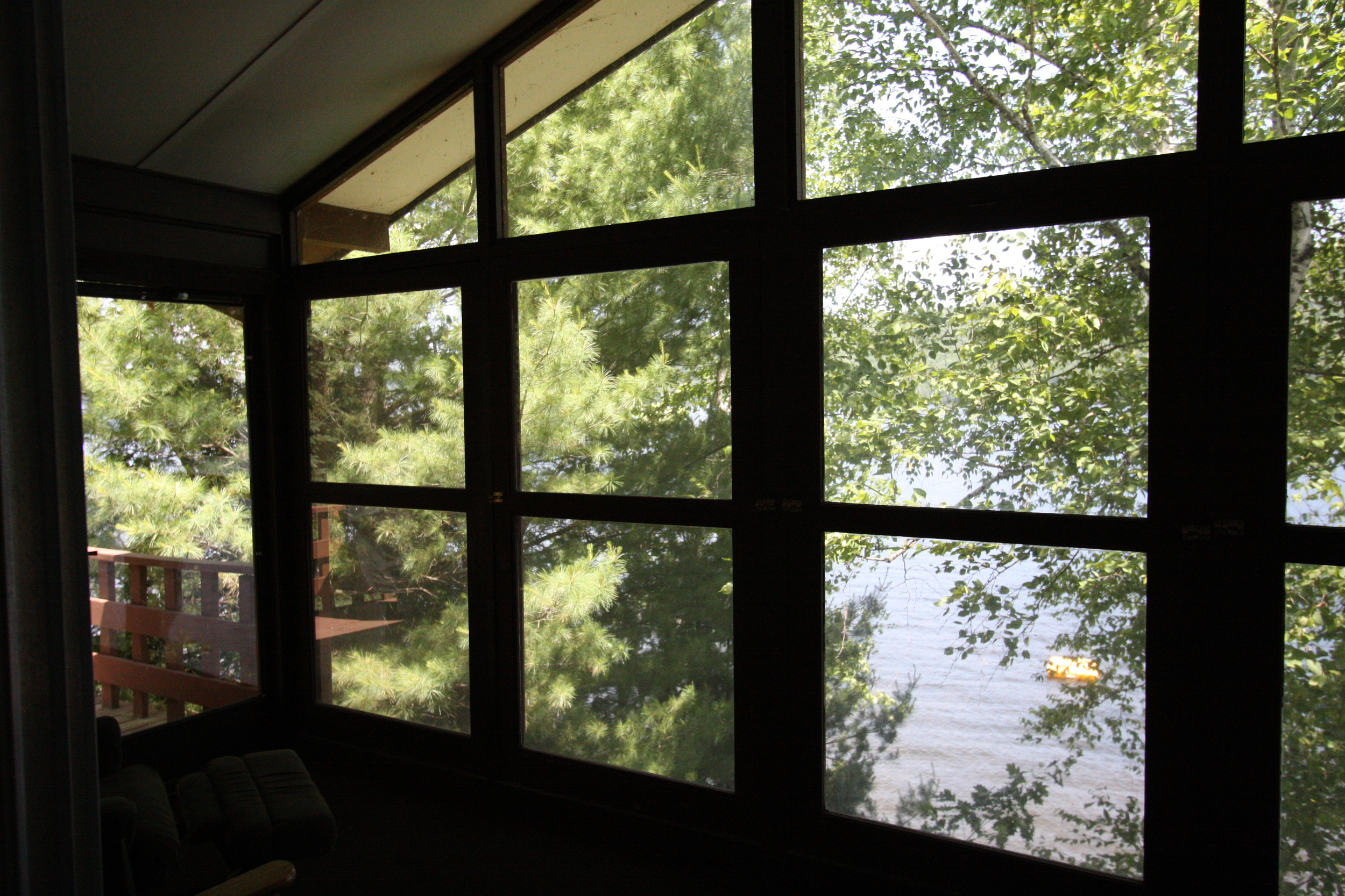 Loking North FRom Upp Screened in Porch