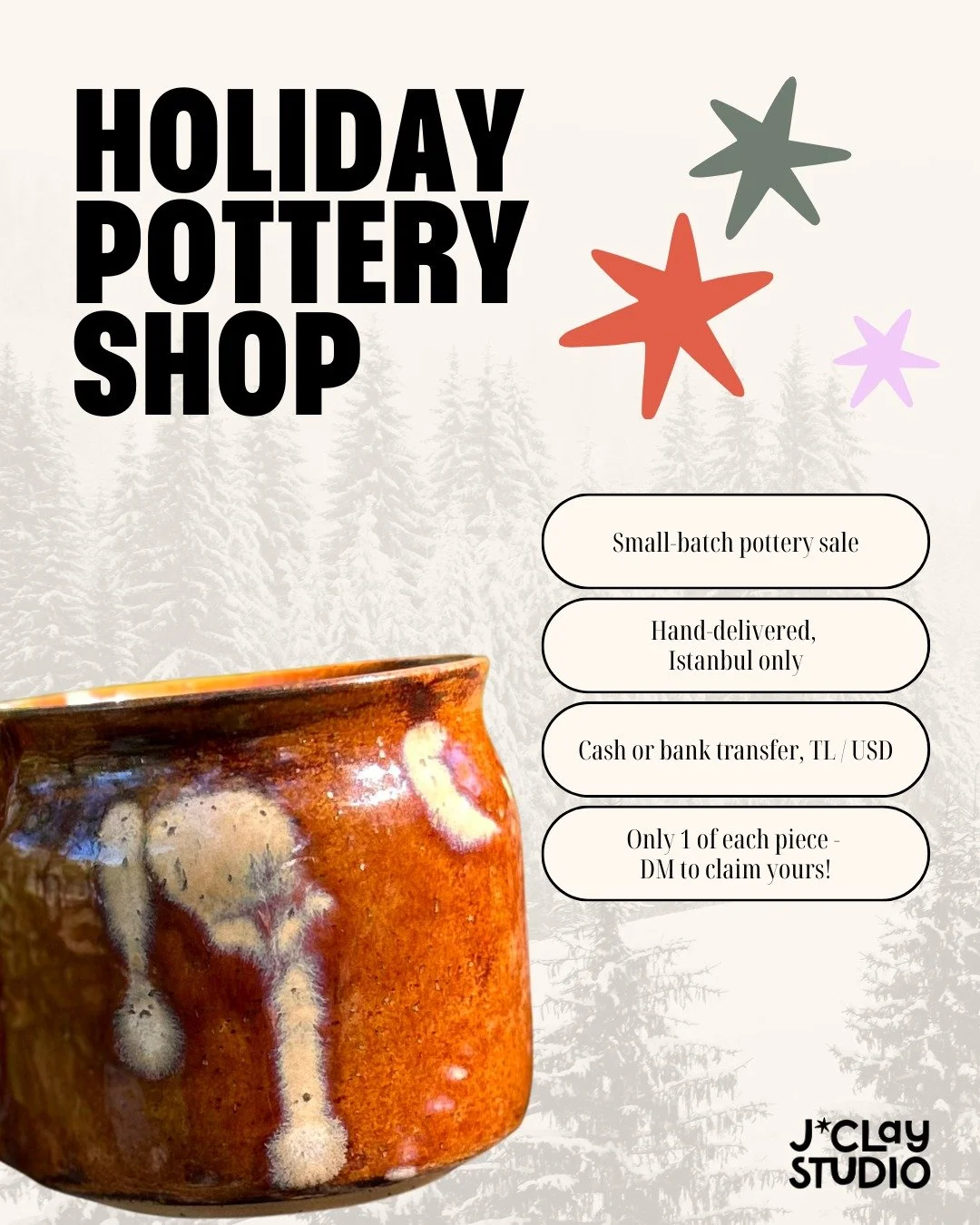 Holiday sale is live! 🎄✨

If you&rsquo;re looking for a thoughtful gift (or something special for yourself), this is the perfect time to shop small and handmade. I&rsquo;ve put together a range of handmade pieces &mdash; from $8 to $55 &mdash; so th