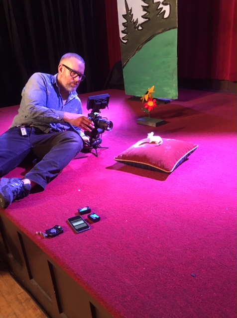 Cinematographer John Clark working mouse magic for the Camelot video...