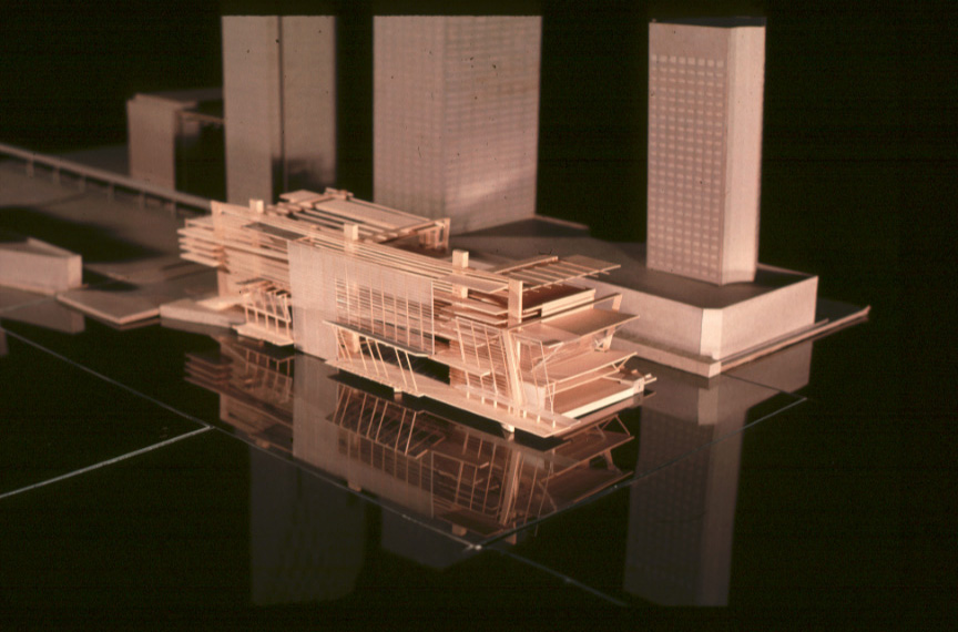 Miami: Biscayne Bay,
Florida.
The ferry terminal defines the first and last impressions of
a spatial and municipal identity and builds the threshold between the urban and
the global. The building extends the local
urban grid into underused space, and sets the outward trajectory of the traveler. The transformations through different modes of transportation are clarified and enhanced.