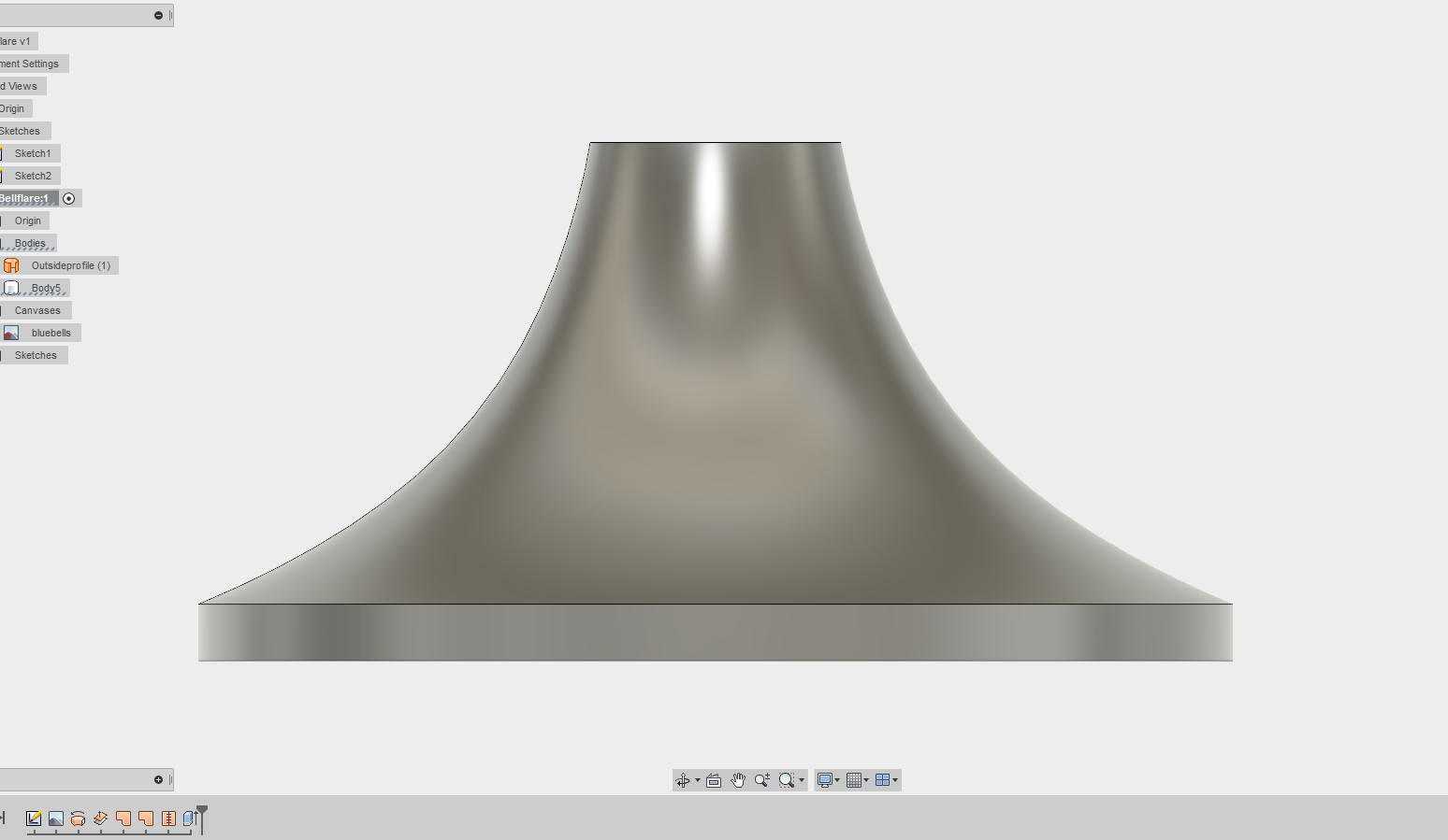 CAD is done for all 8 bell designs. Will do a few proof of concepts before continuing...