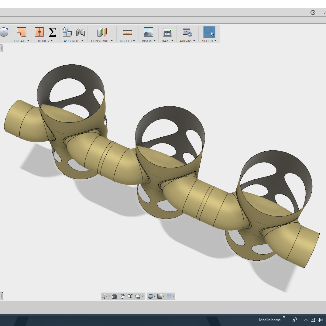 Creating a cutout of the valve ports and the internal wind ways to analyze.