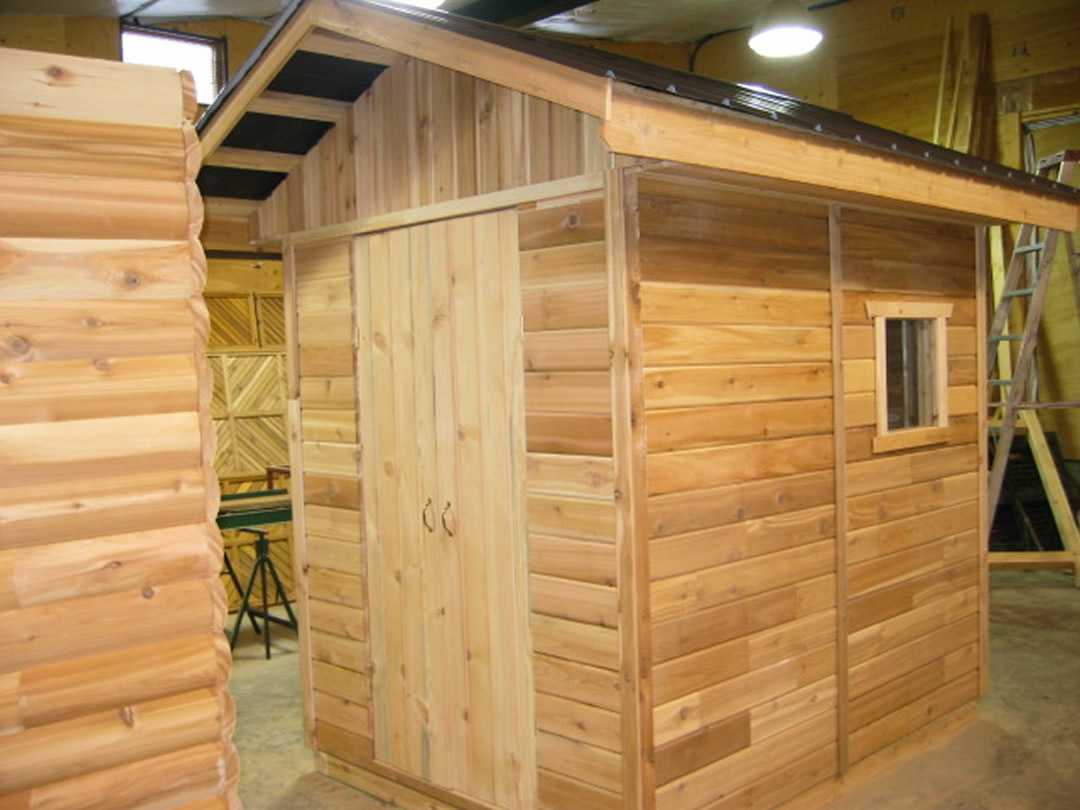  Garden shed made with RB 1x6” Cedar #256 Siding 