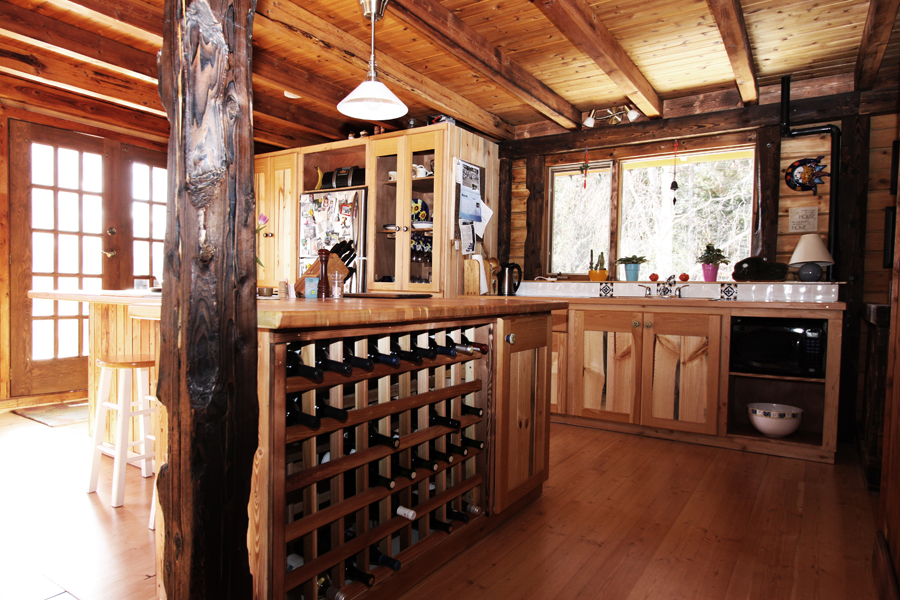  Kitchen using RB Burnt Fir timbers and Fir Flooring 