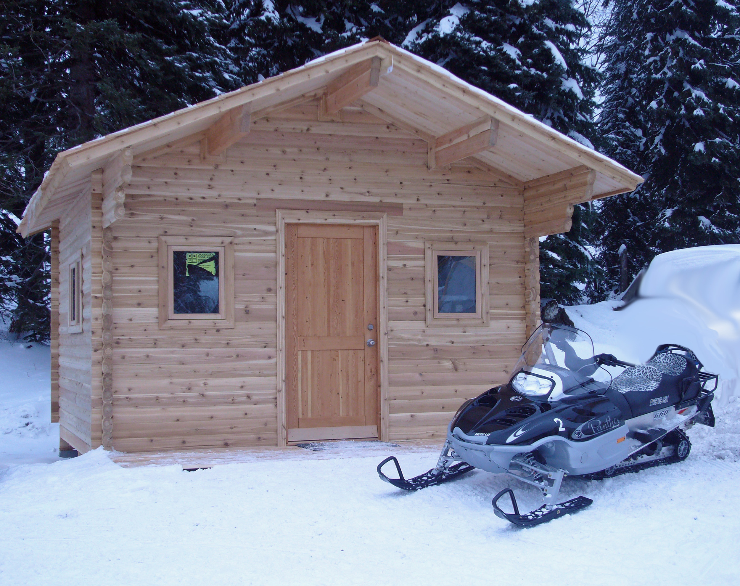  Log Cabin using RB 4x6” Cedar Logs 