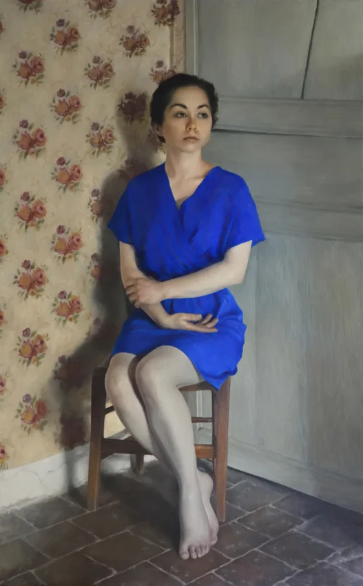 ‘Dust and Pollen’, 2015, oil on linen, 182cm x 114cm. Was $8000, now $5000
