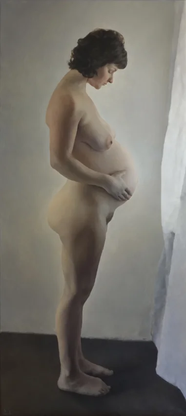 ‘Mother’, 2015, oil on linen, 193cm x 87cm. Was $7500, now $5000