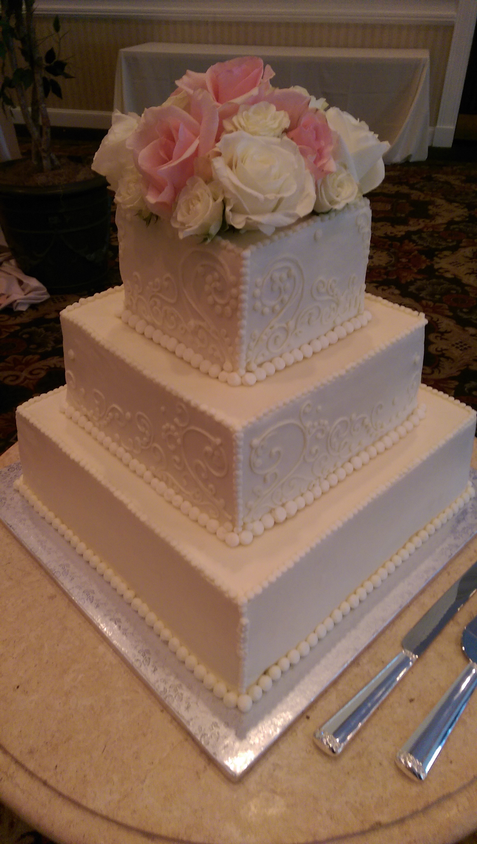 Summer Squares Wedding Cake