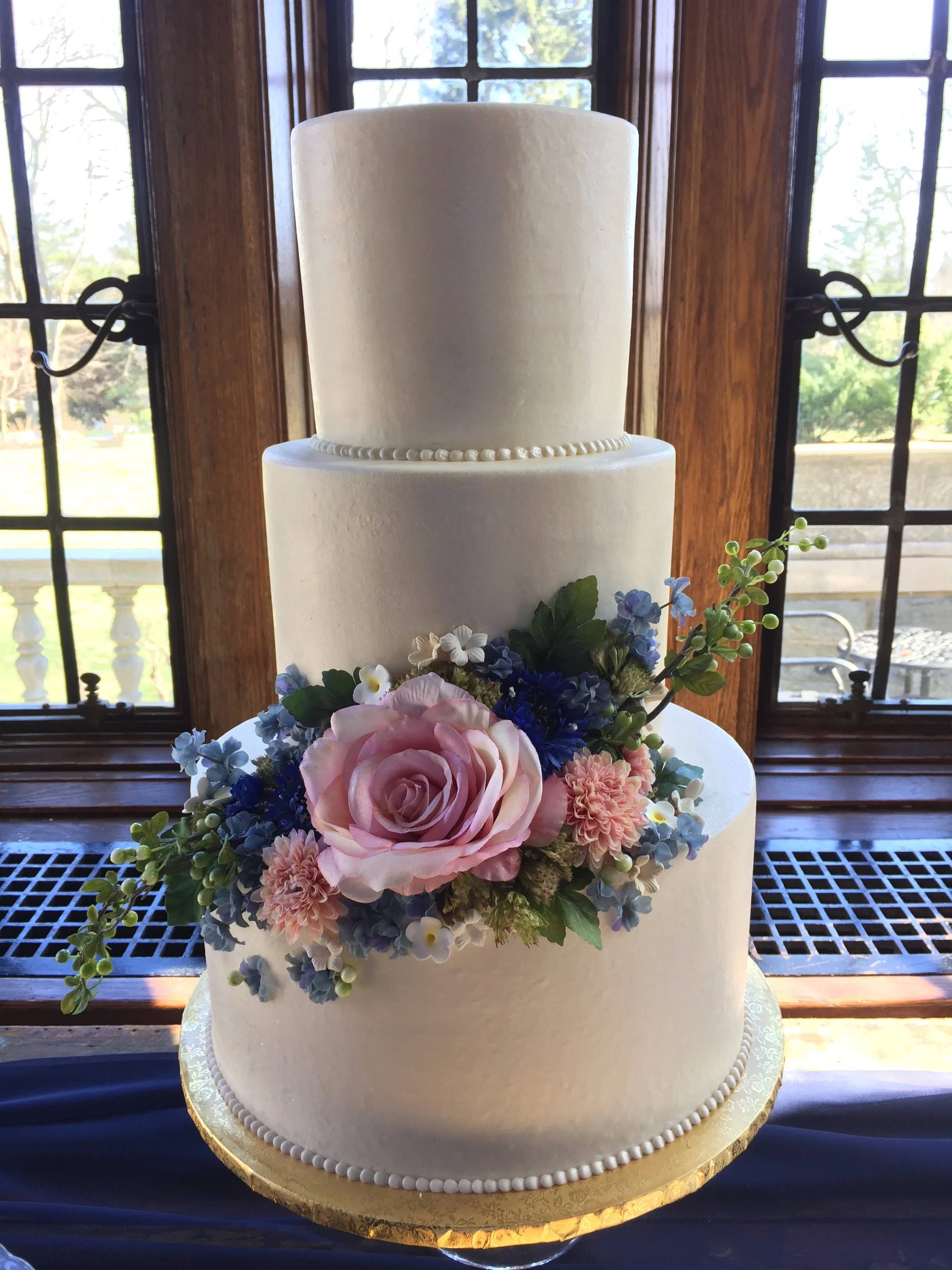 3 Layer, 3 Tier Wedding Cake